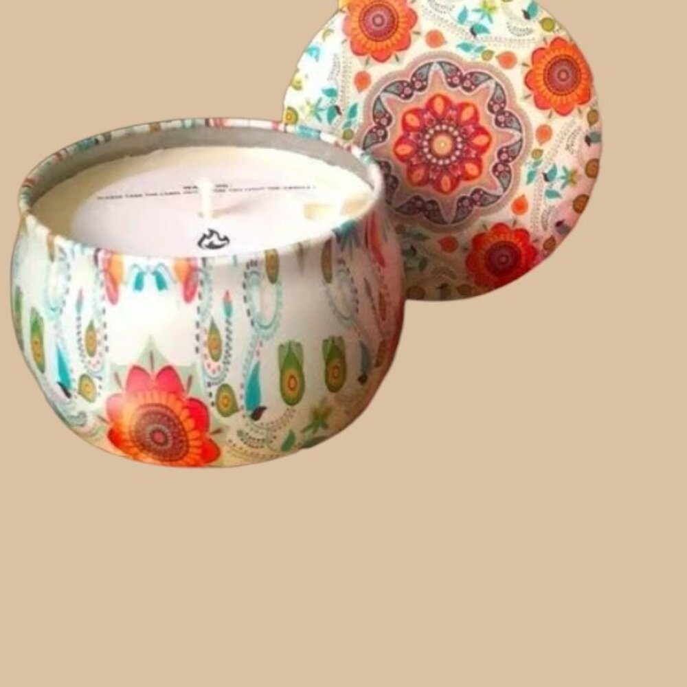 Soy Candle Rose Scent Travel Candle NEW